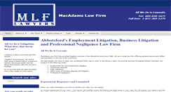 Desktop Screenshot of macadamslaw.com